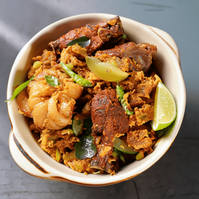 Mutton Lemon Coconut Fry